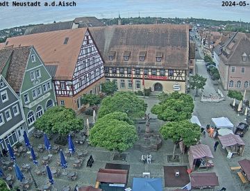 Webcams - Webcam Marktplatz Neustadt an der Aisch